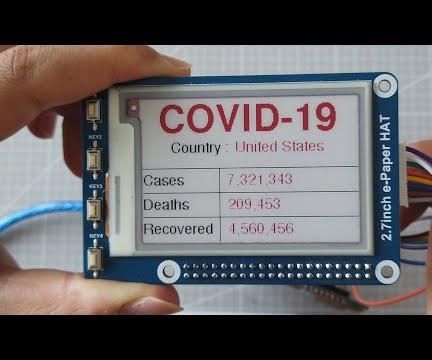 How to Make Coronavirus COVID 19 Live Data Tracker With ESP8266, E-paper Display