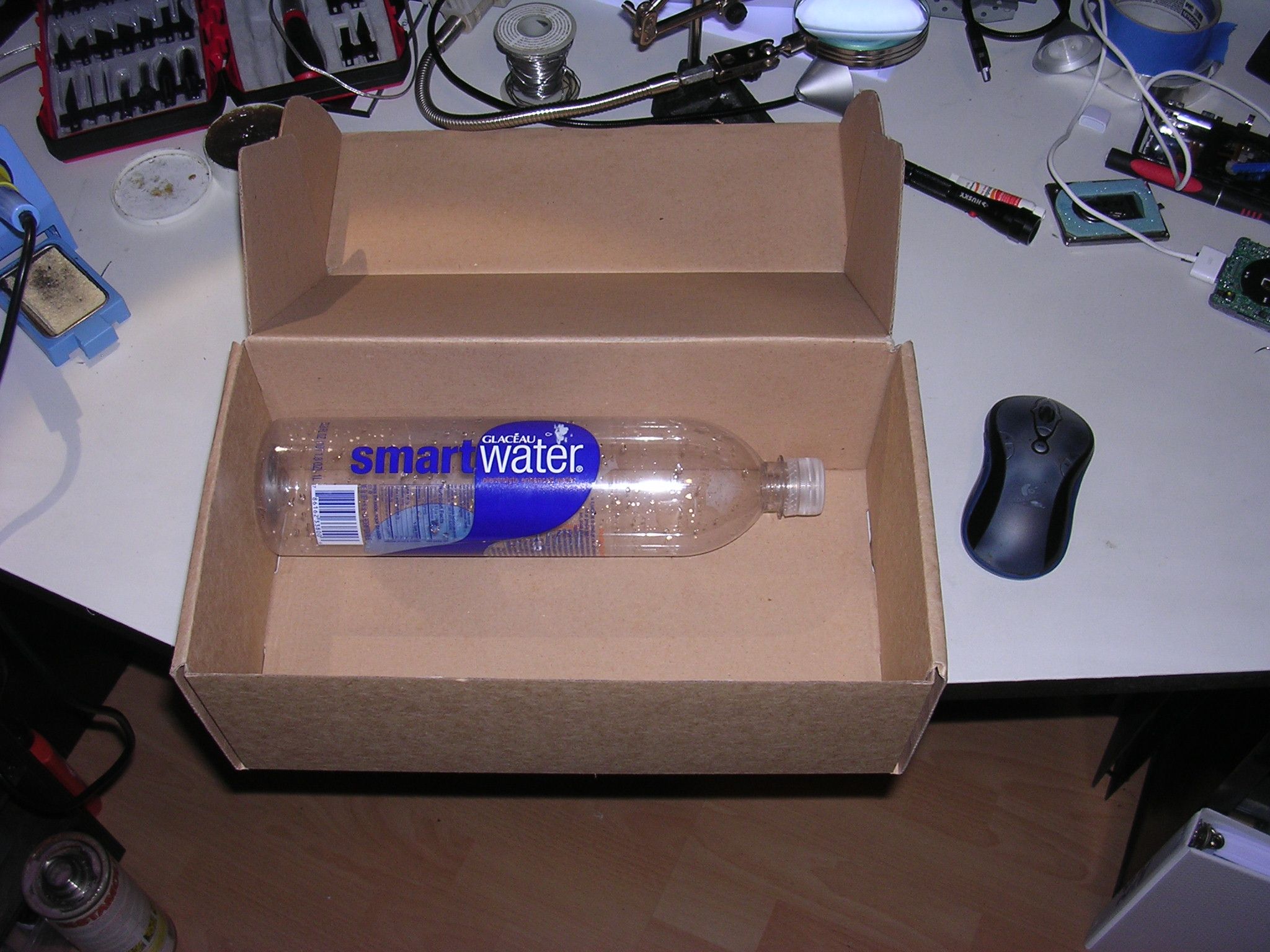 Water Bottle Hack LED Booklight 5 Steps Instructables