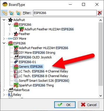 Start Visuino, and Select the Generic ESP8266 Board Type photo 2 Start Visuino, and Select the Generic ESP8266 Board Type photo 2
