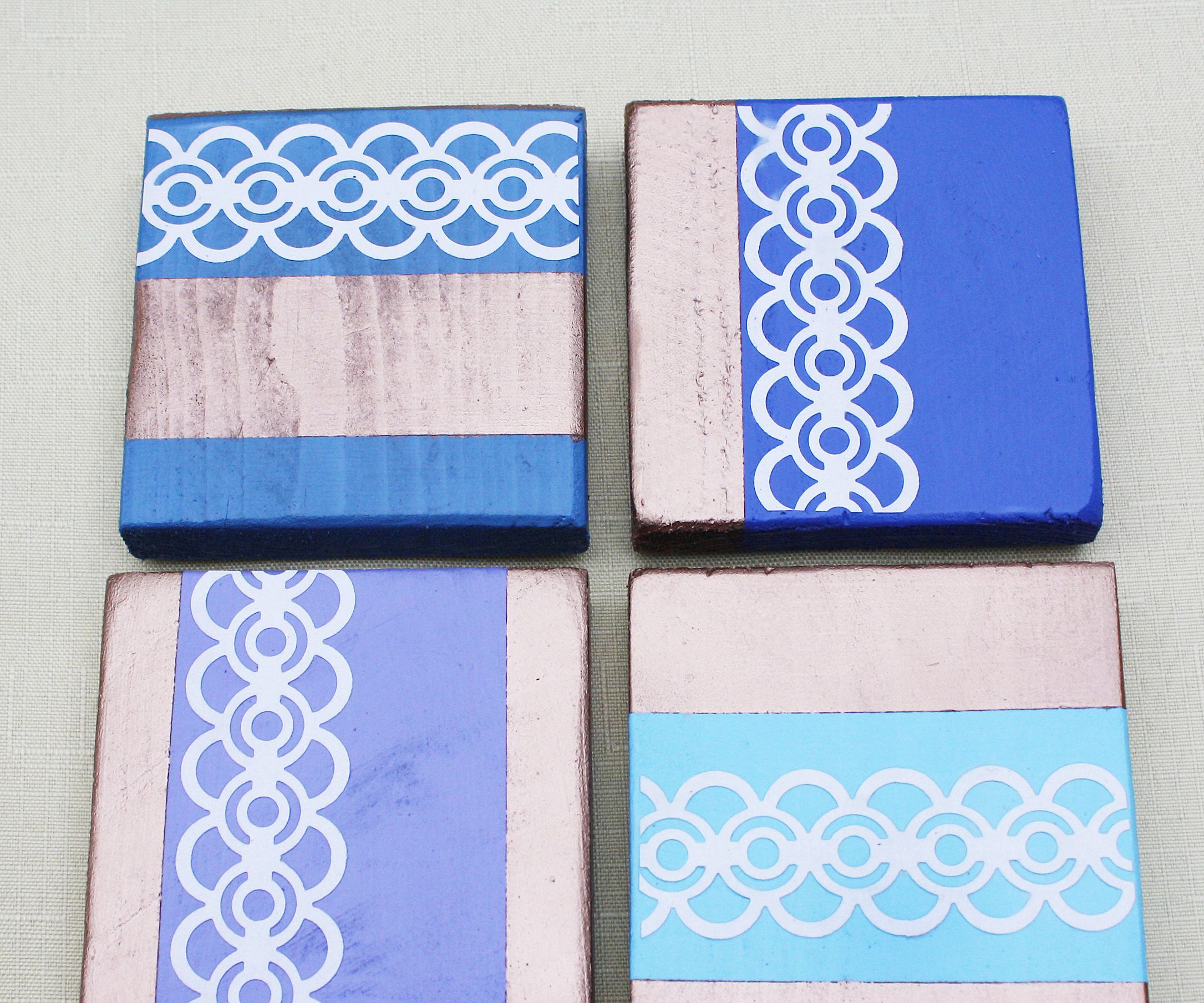 Gilded Decoupage Coasters
