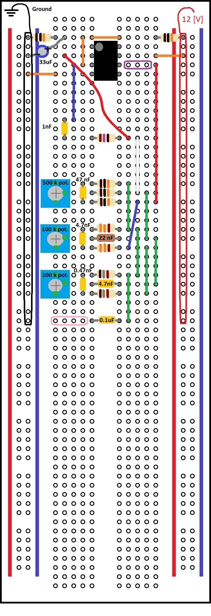 Building a Three Channel EQ on a Breadboard