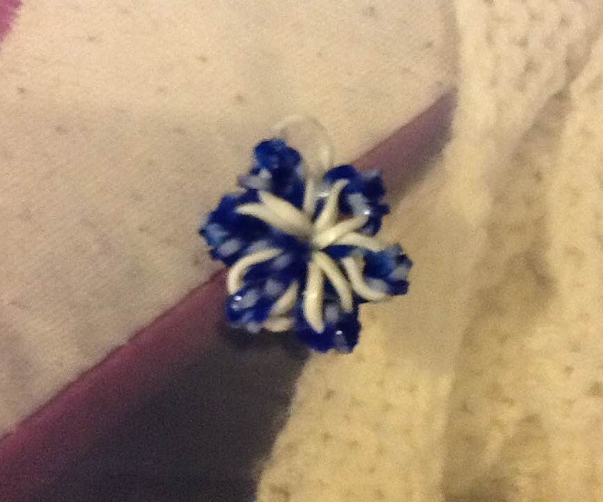 Loom Snowflake Charm