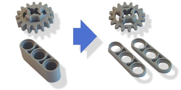 Preparing LEGO Parts