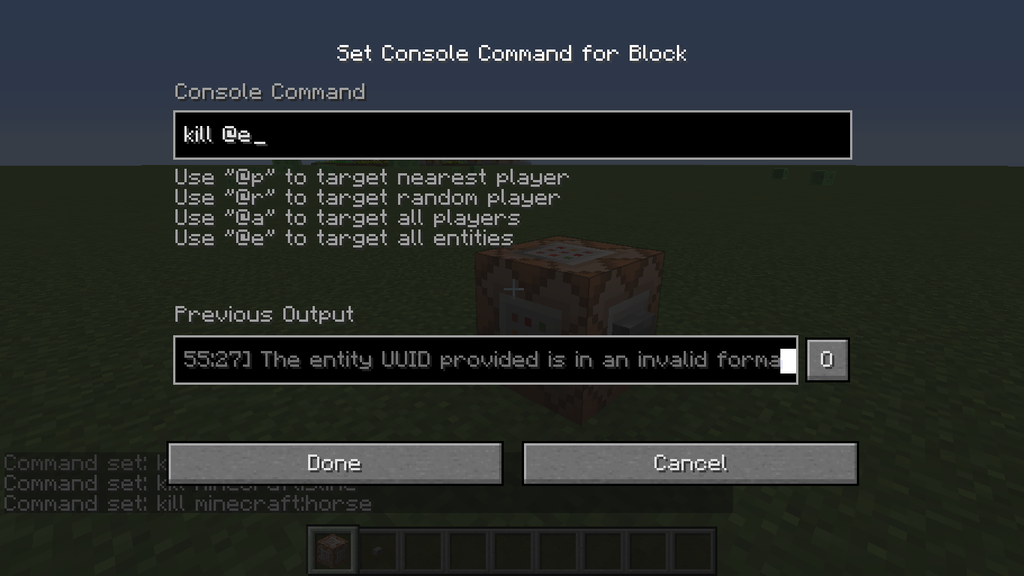 Minecraft Commands