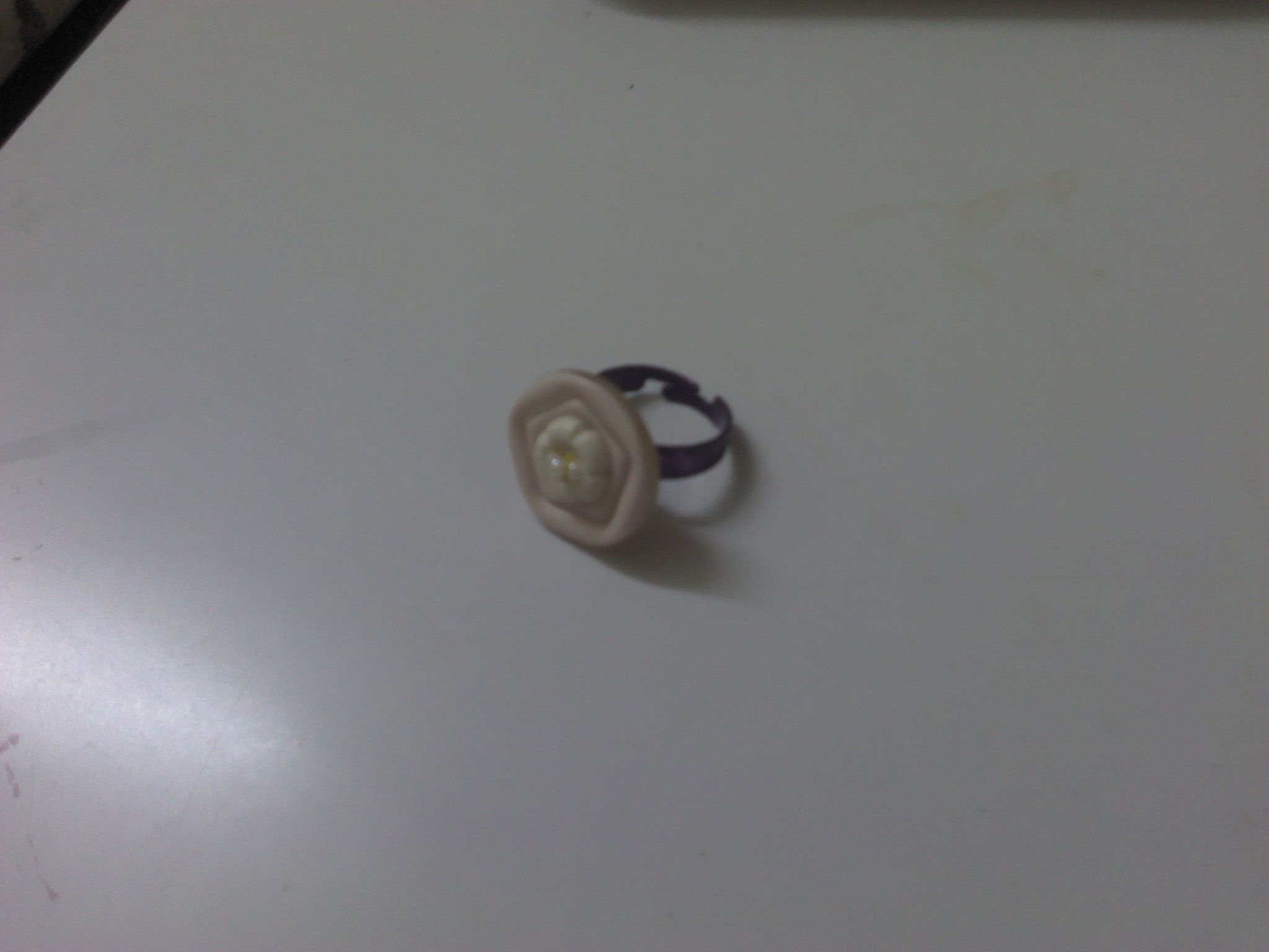 A DIY Stylish Ring Made From buttons