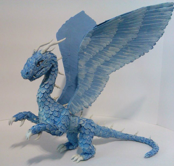 Making Paper Dragon - Safira