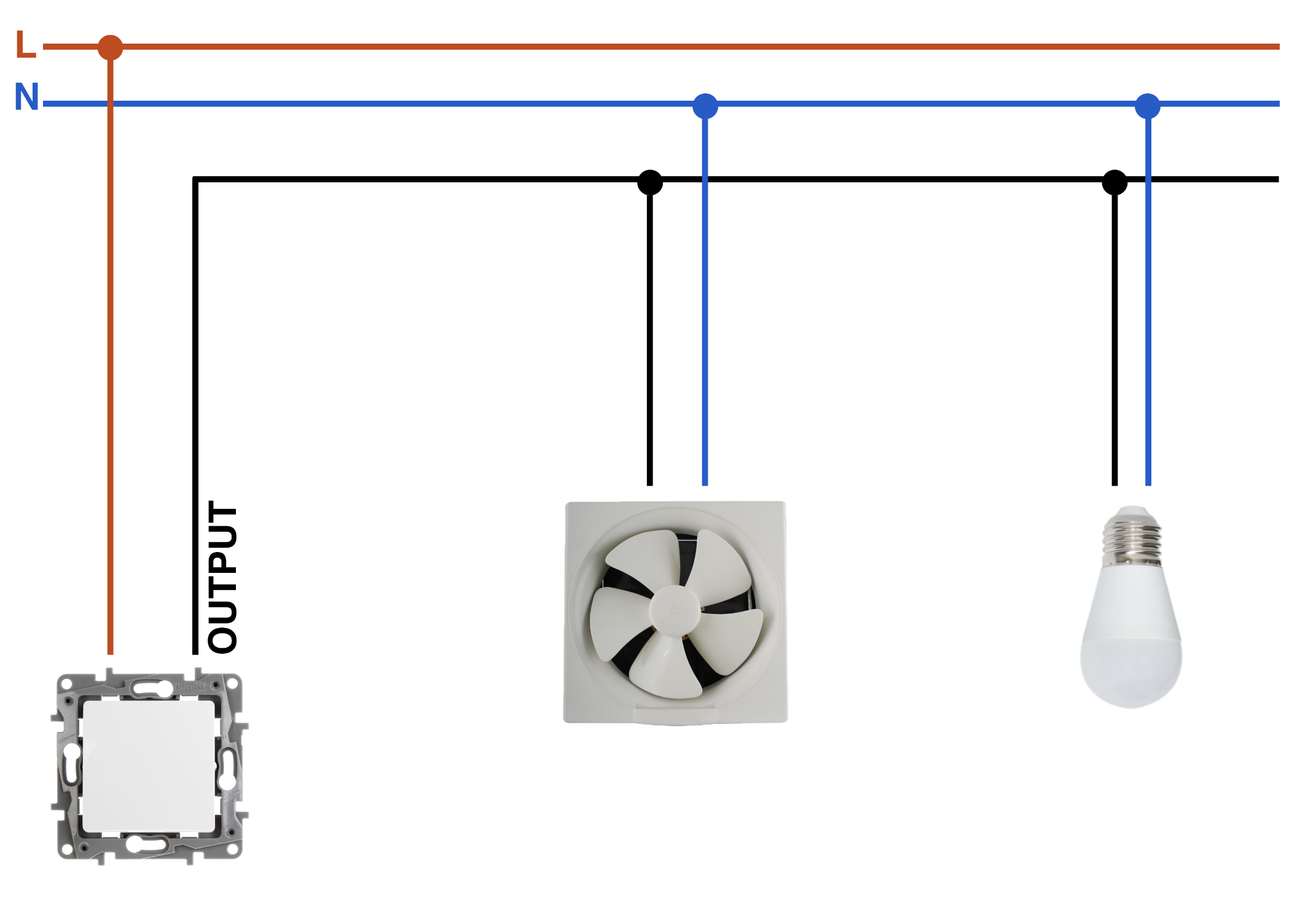 Replace a Single Switch With a Double Without a Second Cable