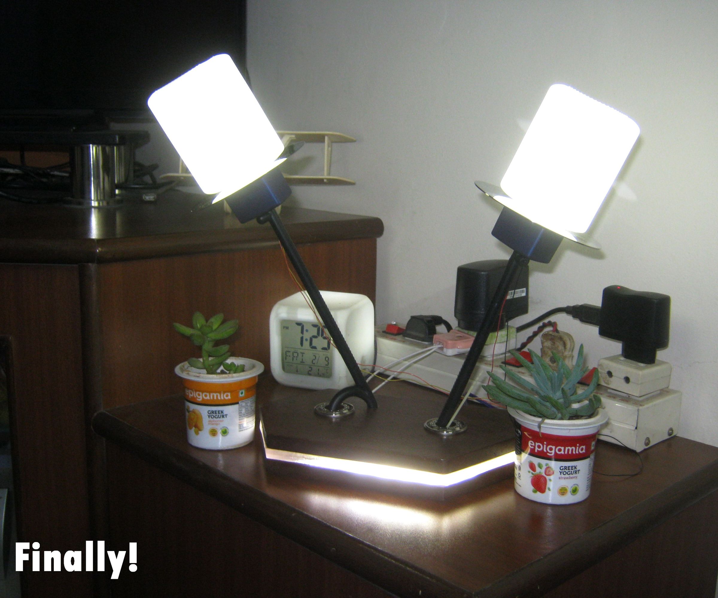 LED Night Lamp/Table Lamp Using Old Bottle