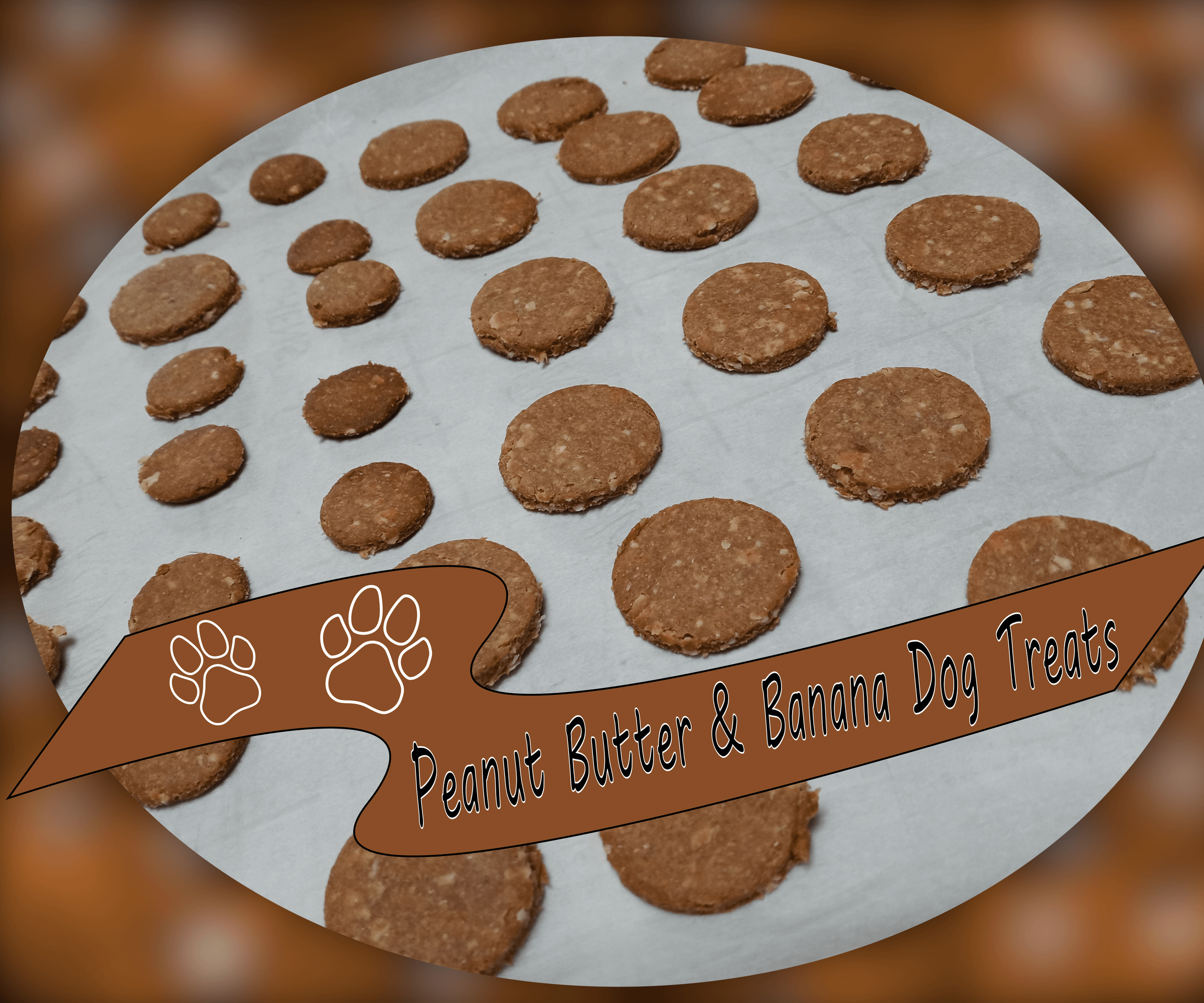 Peanut Butter & Banana Dog Treats