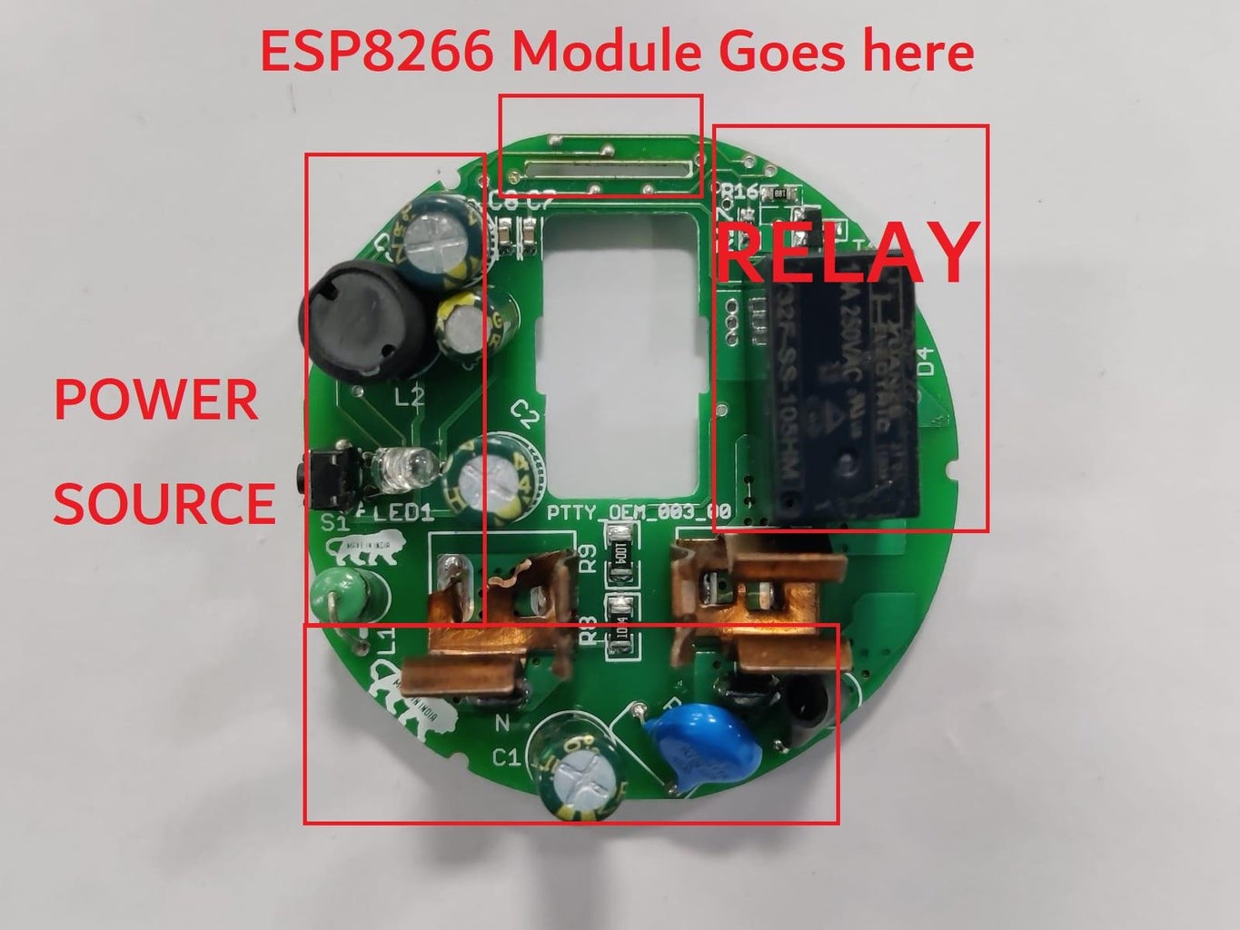 Smart Light Conversion Using ESP8266 and a Relay : 15 Steps (with ... Circuit Diagram