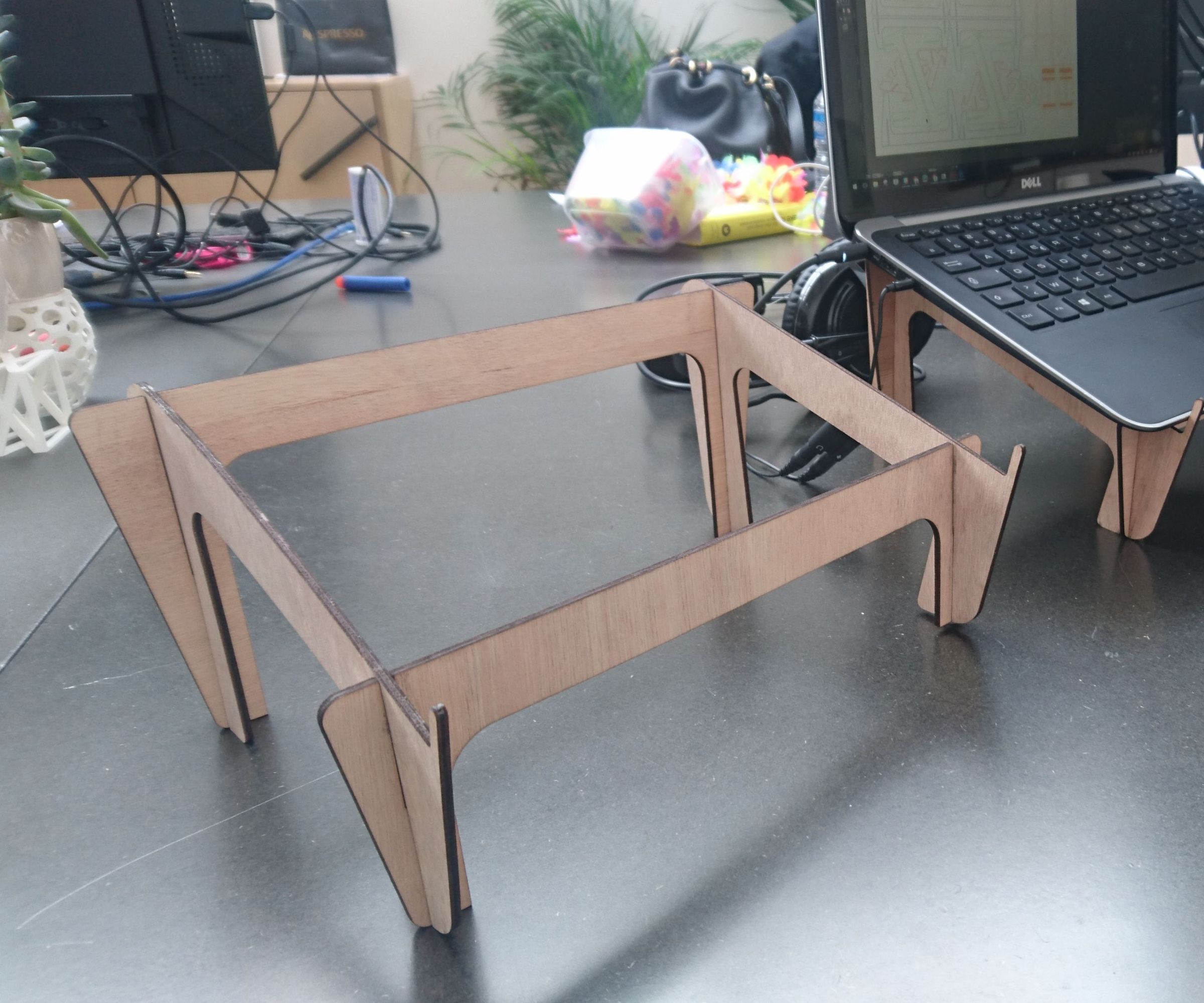 Laser Cut Laptop Stand