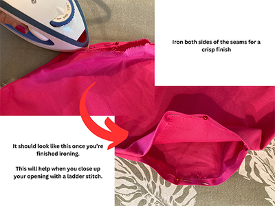 Close the Opening With a Ladder Stitch