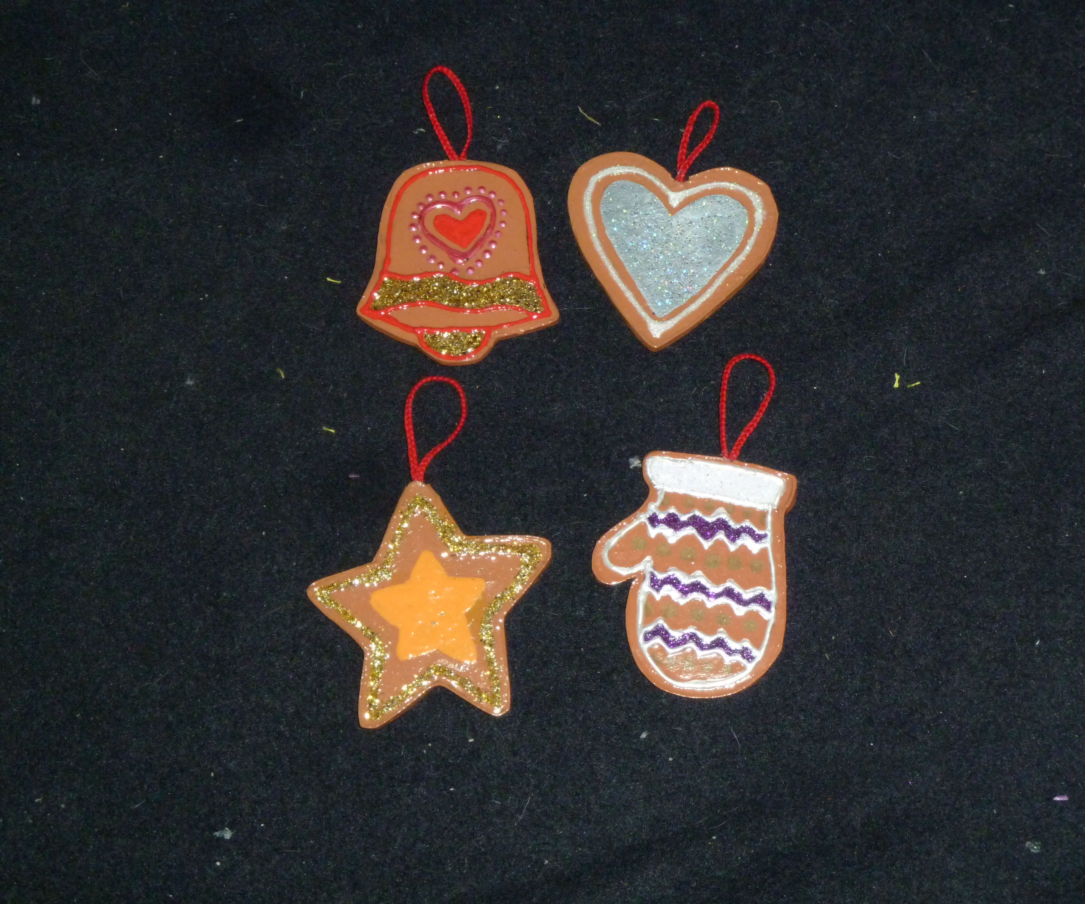 DIY Faux Gingerbread Ornaments