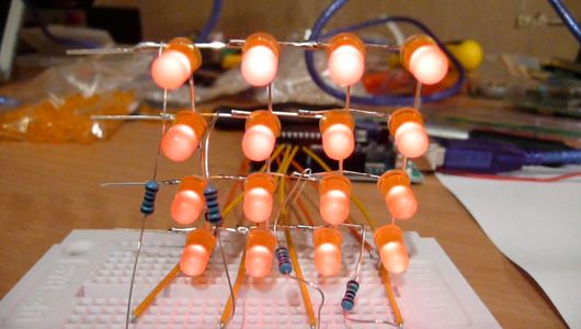 4 X 4 X 4 Interactive Led-cube - Instructables