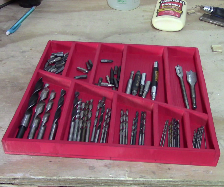 Shop Project - Make a Magnetic Tray for Drill Bit Storage