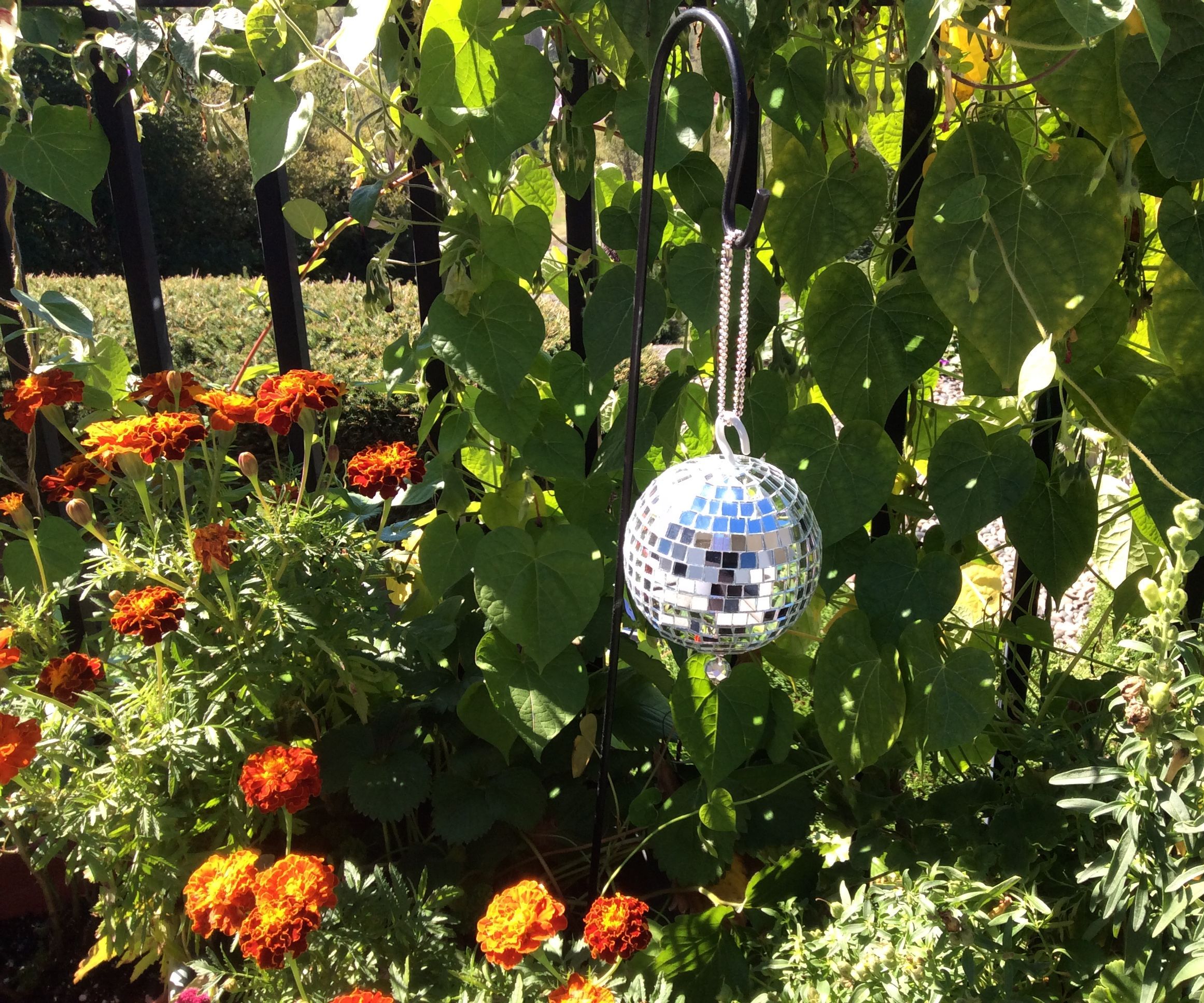 Key Hider in Reflective Garden Prism Globe - Beautiful AND Functional!