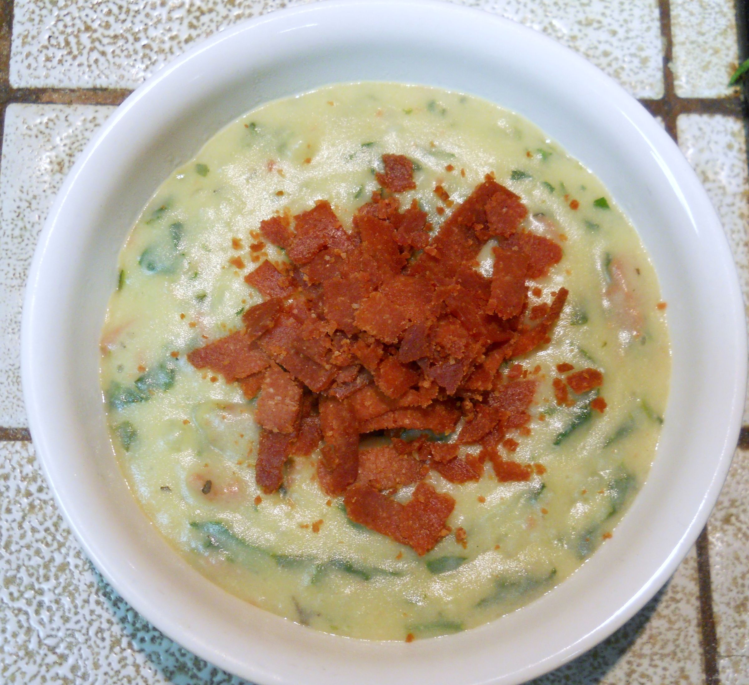 Creamy Vegan Potato Spinach Soup
