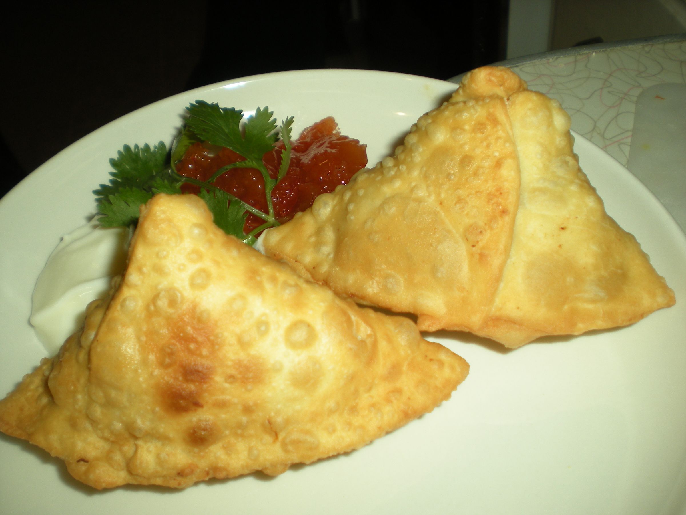 Fiery Pumpkin Samosas