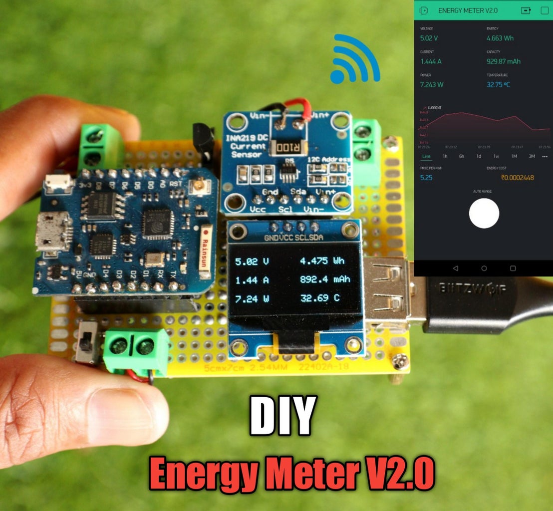 DIY Multifunction Energy Meter V2.0 : 12 Steps (with Pictures ... Circuit Diagram