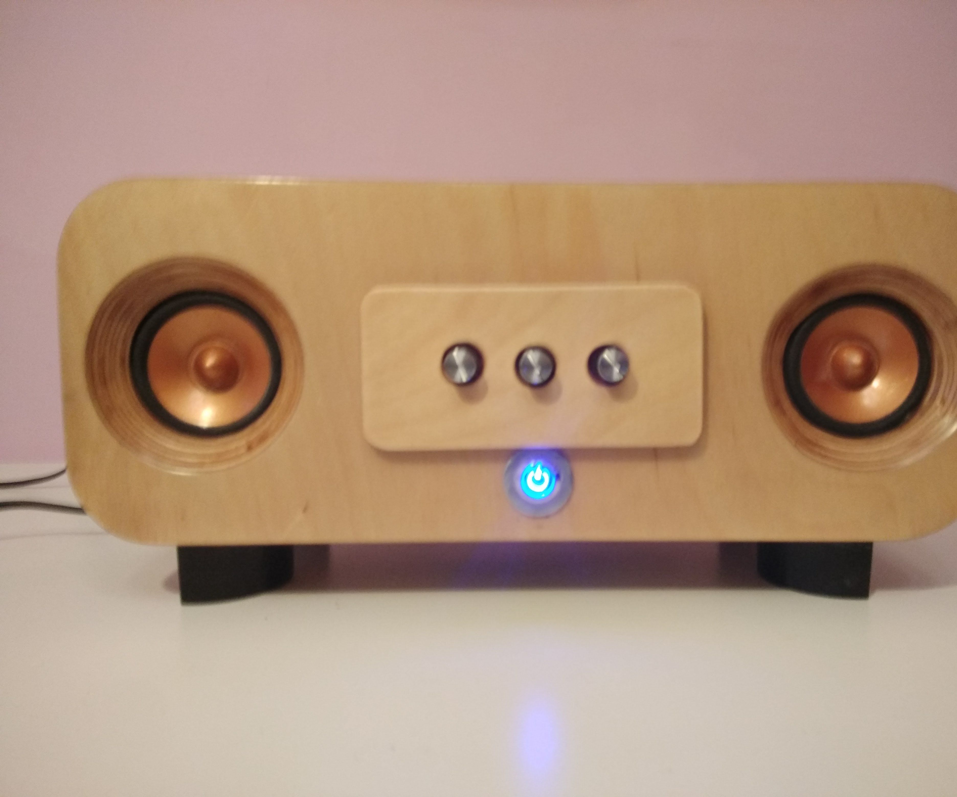 Wooden 2.1 Speakers