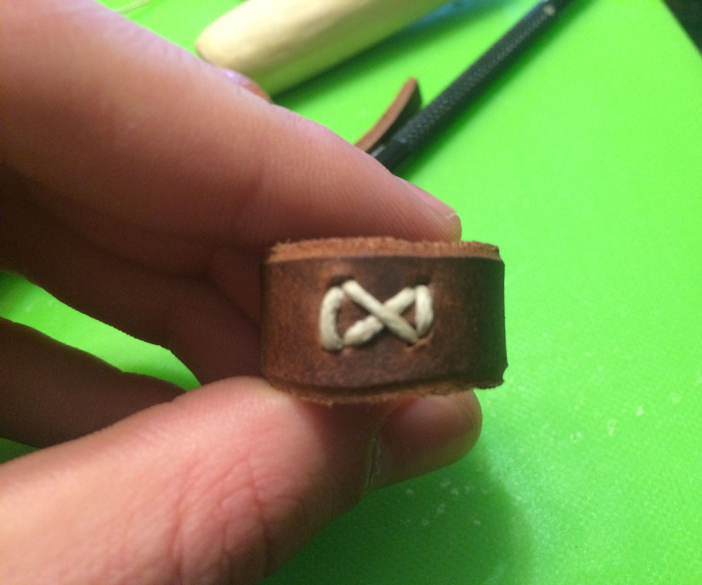 Simple, Spartan Leather Ring