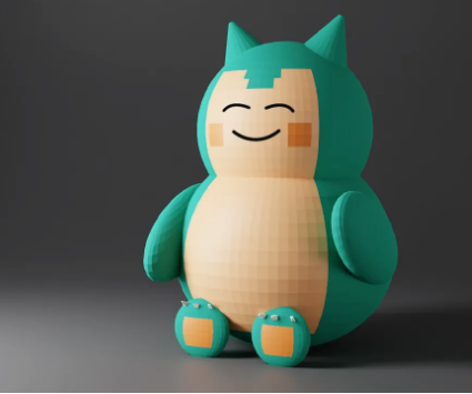 How to Design Snorlax Pokemon Using SelfCAD