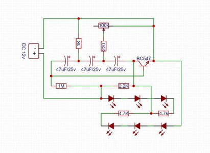 Schematic of LED Brightness Controller Circuit