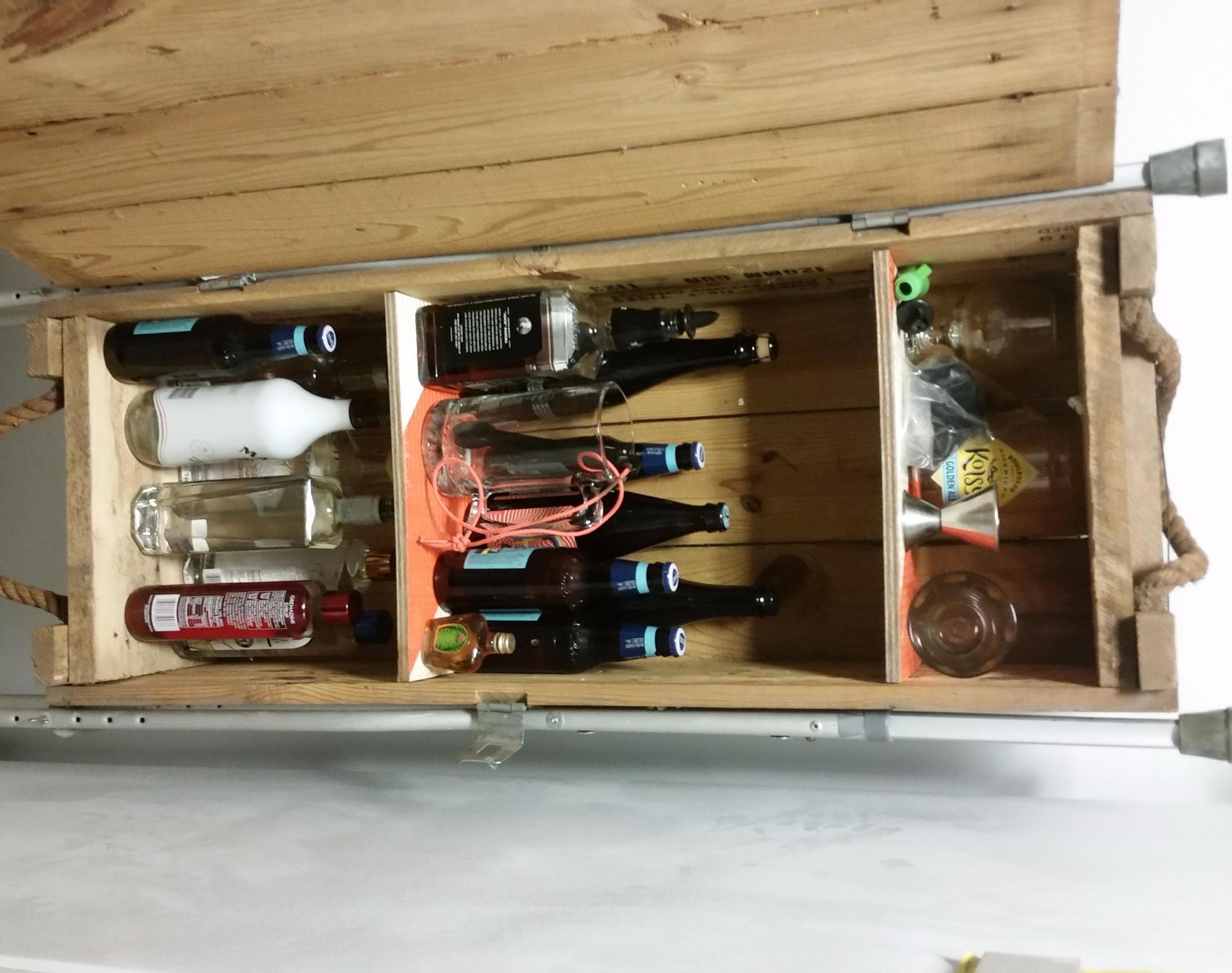 Easy Ammo Crate Liquor Cabinet