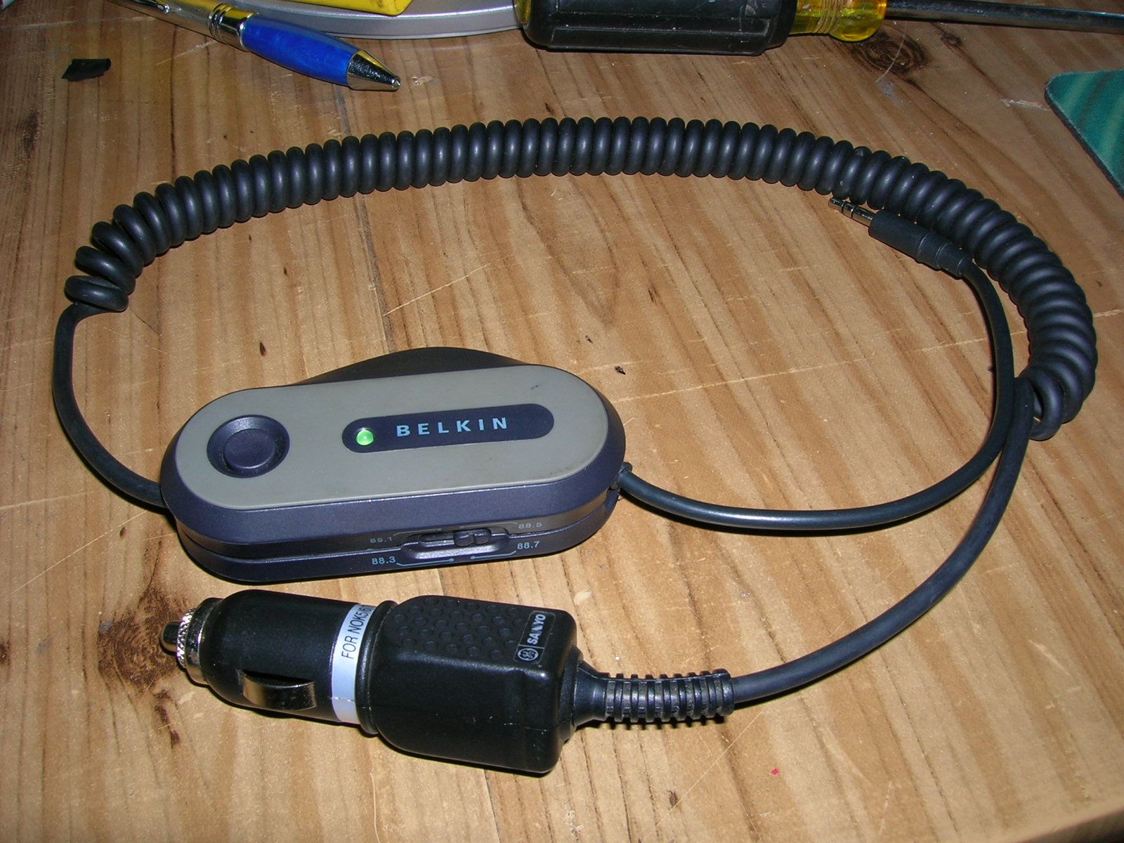 Convert Belkin FM Transmitter From Battery Power to Car Power