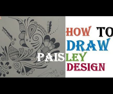 How to Draw Paisley Zentangle Design Video Tutorial