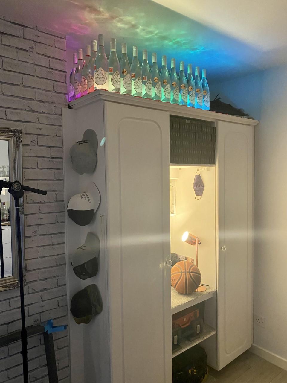 Easy WiFi Controlled RGB Wine Bottle Optics Display