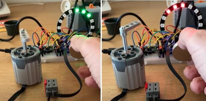 Lego Power Function (PF) Motor Speed Controller With a 16 LED Neopixel ...