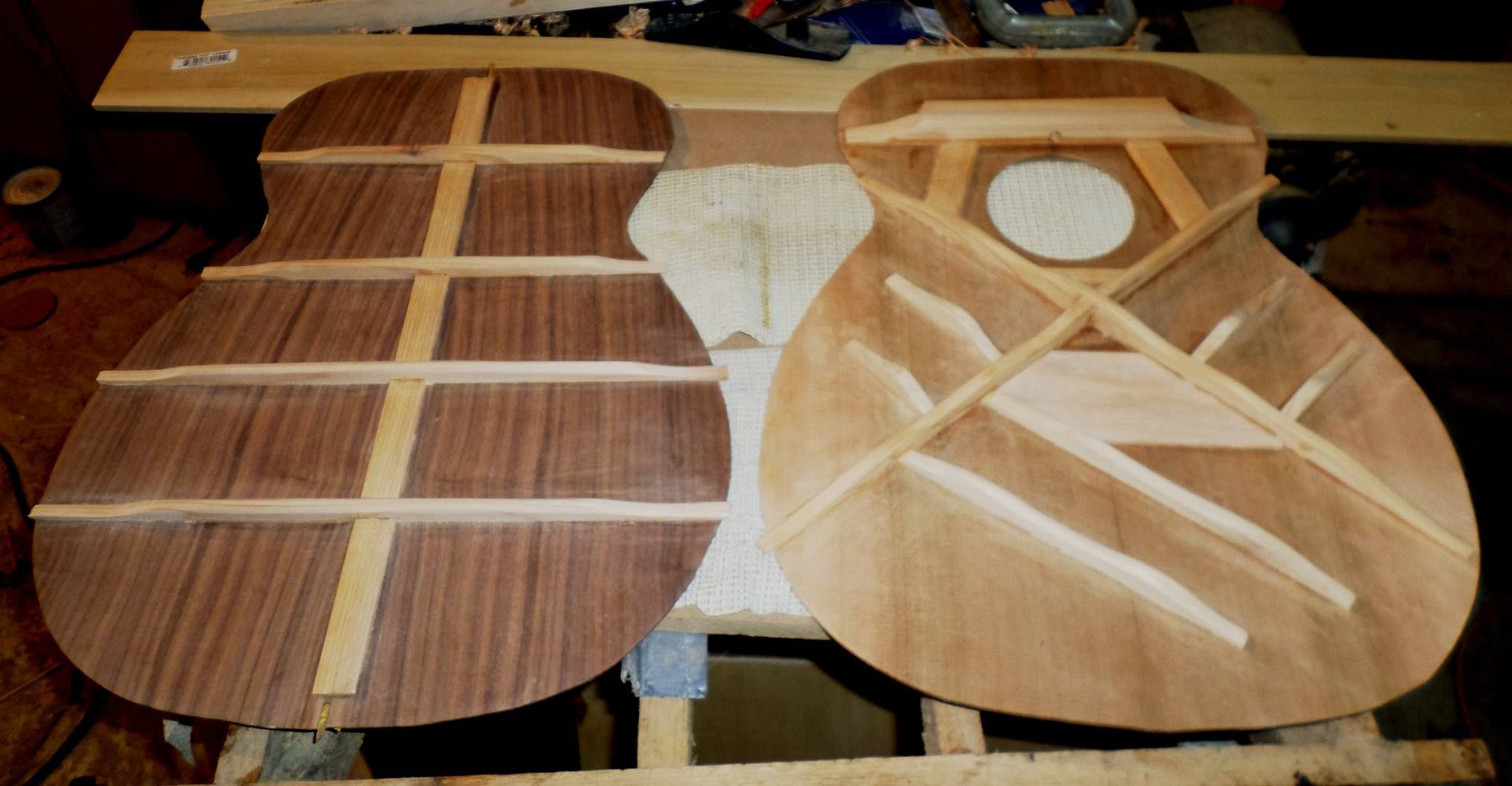 Sound Hole, Rosette, Back Inlay Strip and Bracing