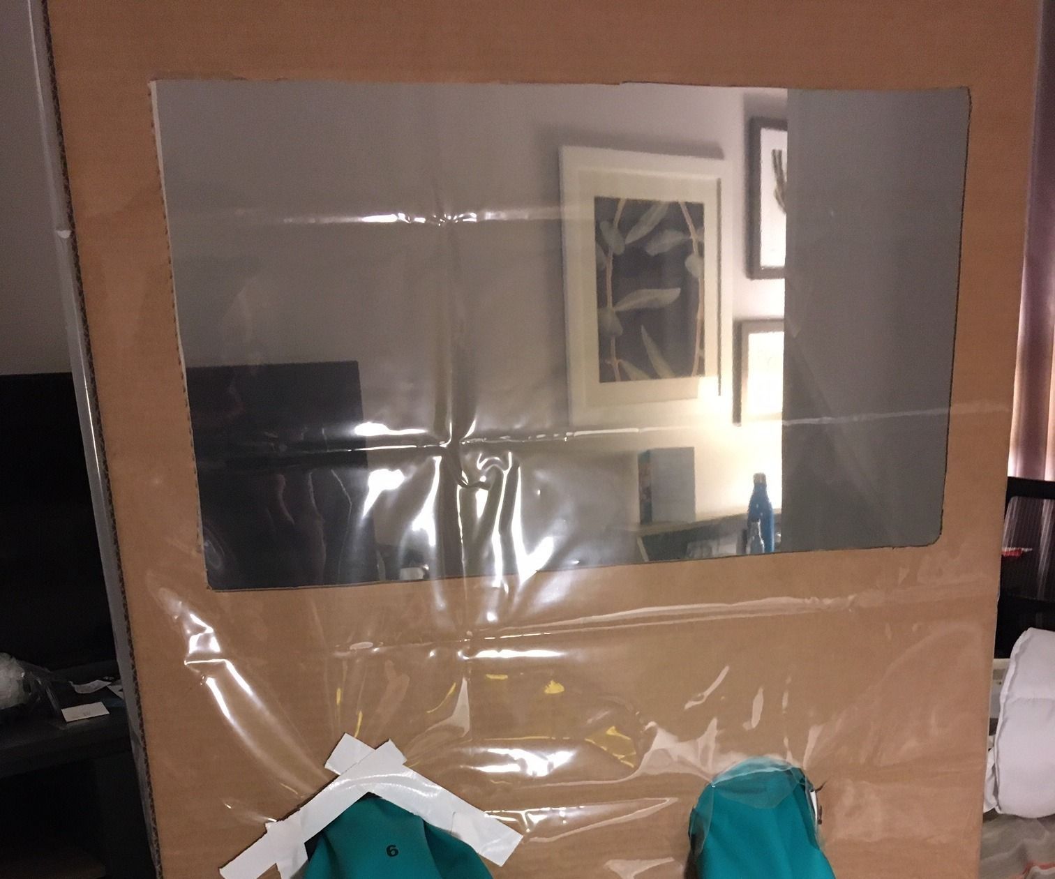 COVID-19 Shield -  Used to Protect Workers While Obtaining Swabs for PCR Test