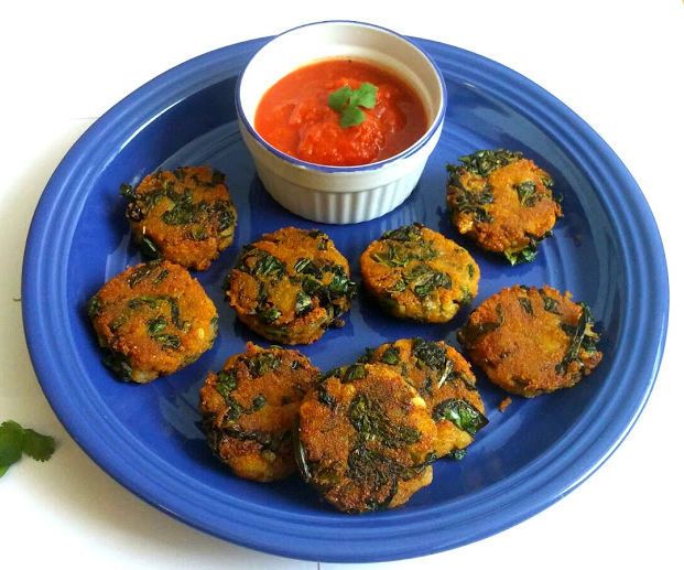 Collard Green Potato Patties