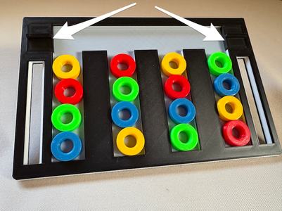 Colour Matching - Sliding Puzzle - Two Levels - 3D Printed