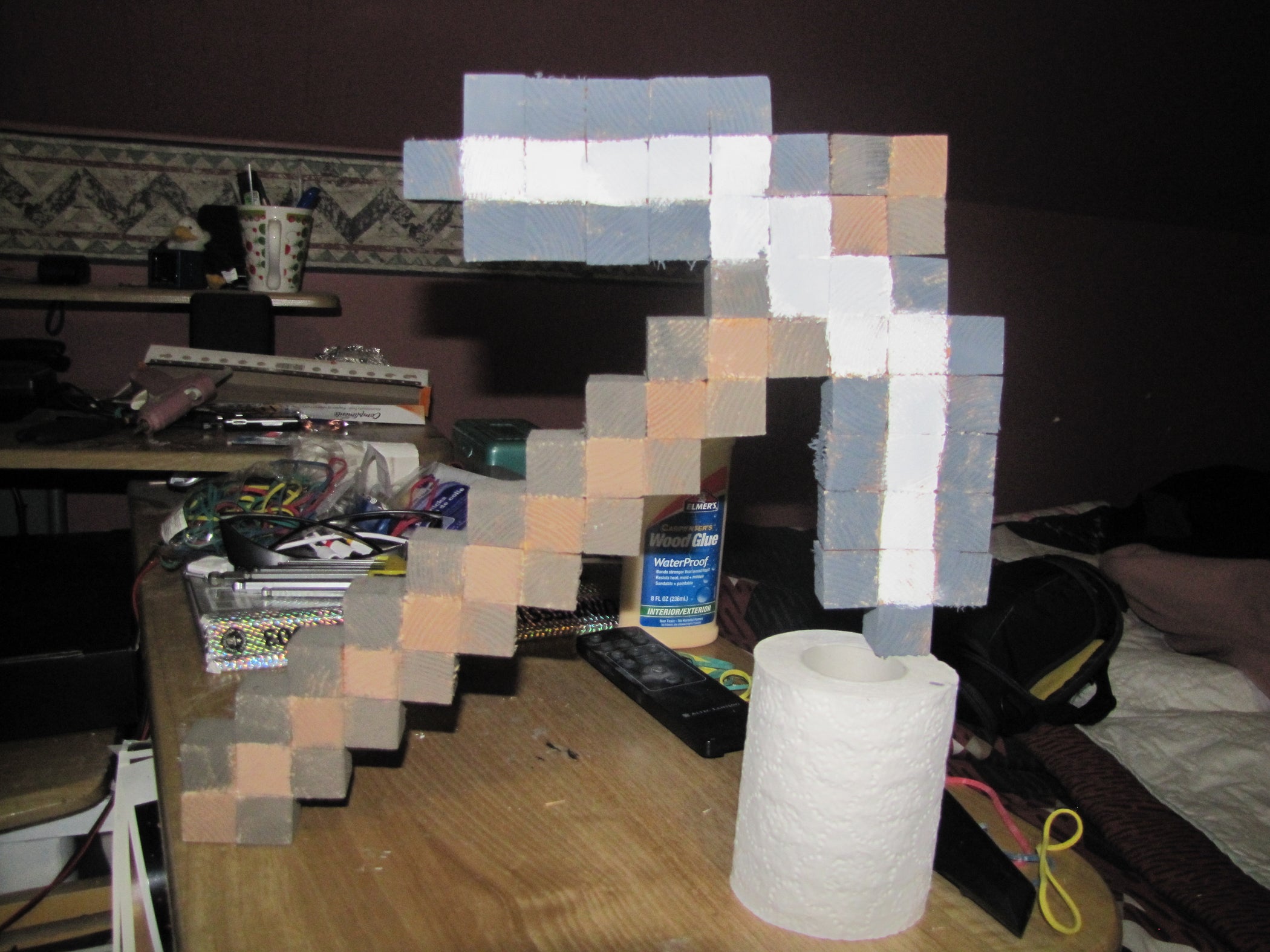 How to Make a Replica Minecraft Pickaxe : 4 Steps - Instructables