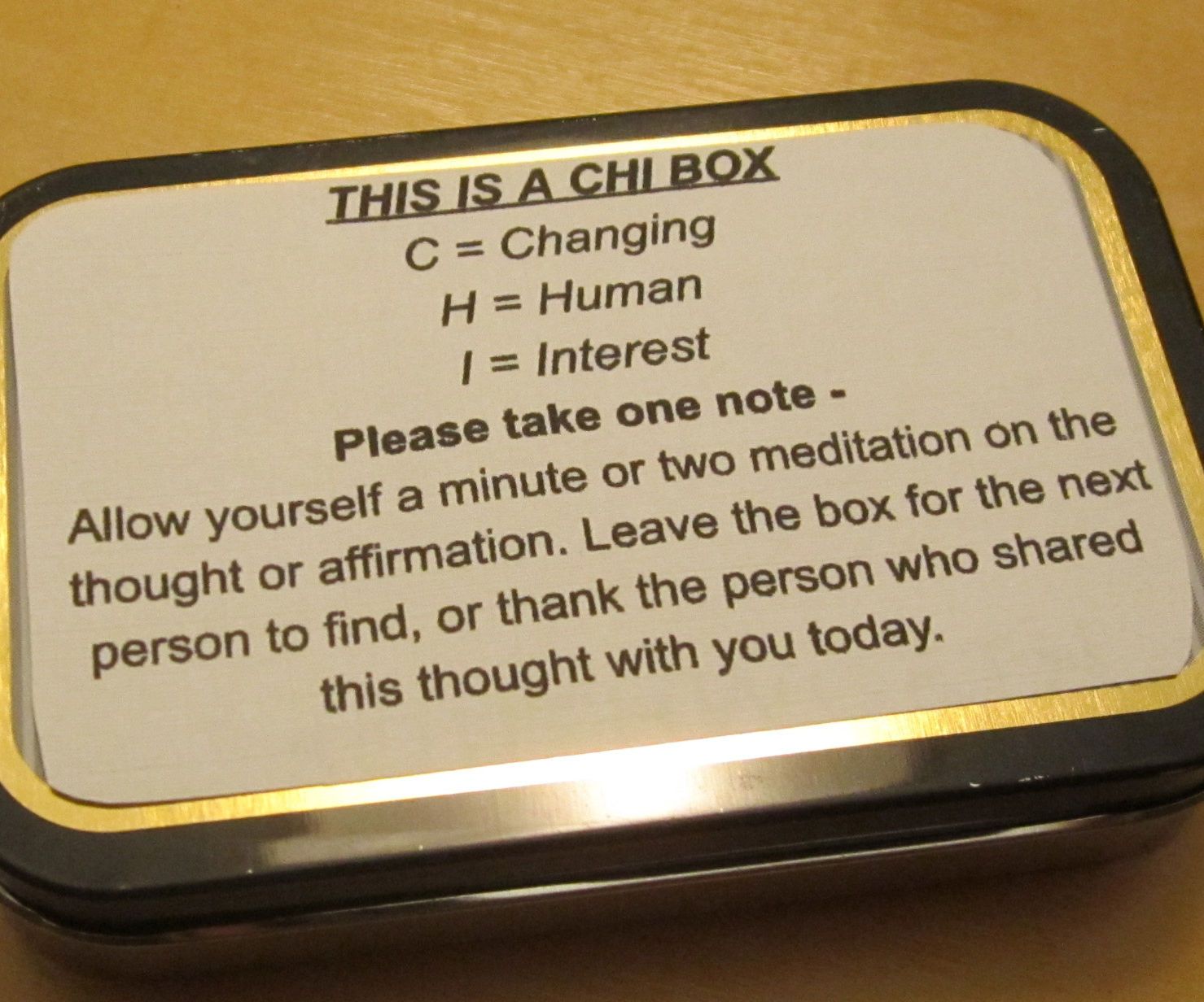 Inspirational Tin