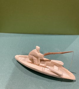 Fisherman Sculpture Out of Cuttlefish Bone/Cuttlebone