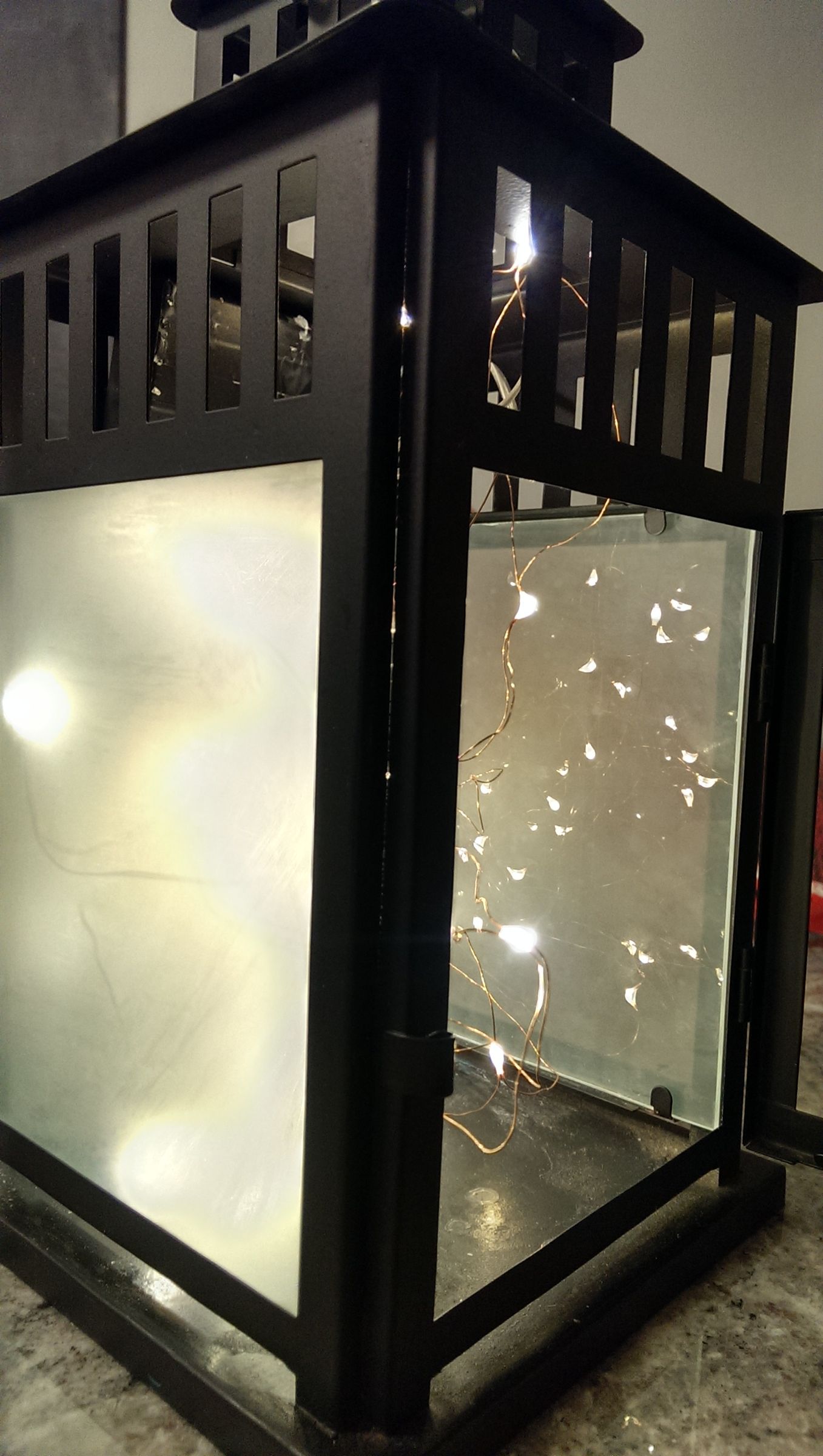 Simple Frosted Glass LED Lantern