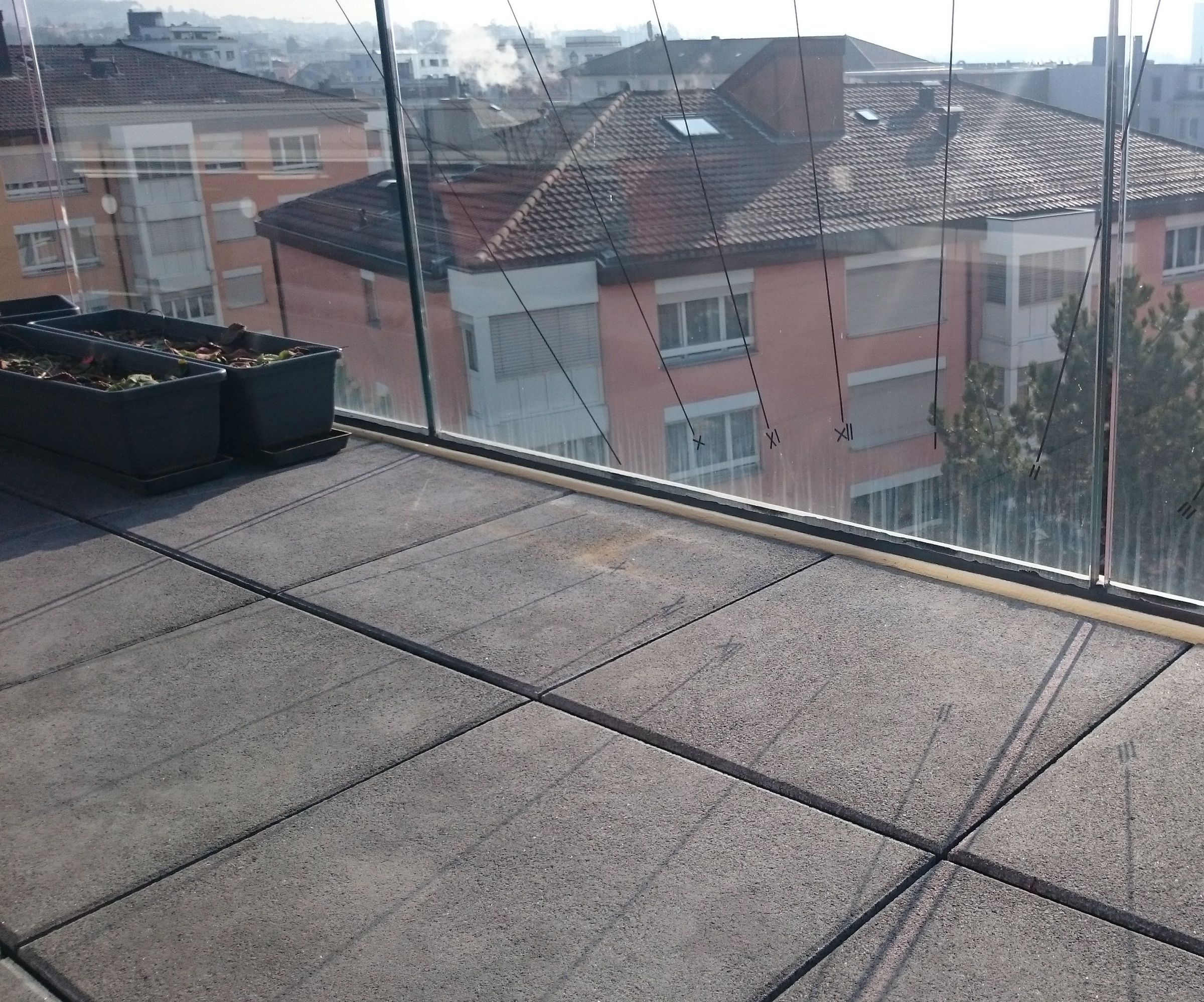 Inverted Sundial on My Balcony