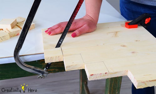 Cutting the Wood Panel.
