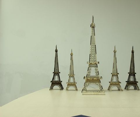 Laser Wood Model Cutting –Eiffel Tower