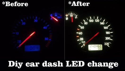 Car Dashboard LED Change ( Golf Mk4 )