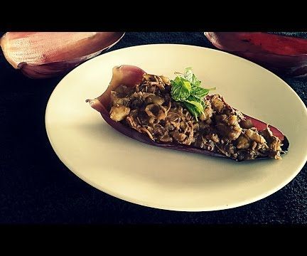 Mochar Ghonto - Banana Blossom Curry - Hissingcooker.com