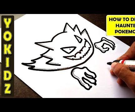 HOW TO DRAW HAUNTER POKEMON