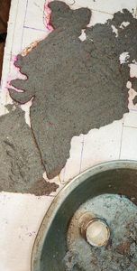 Fill the Background of Map With Paper Mache