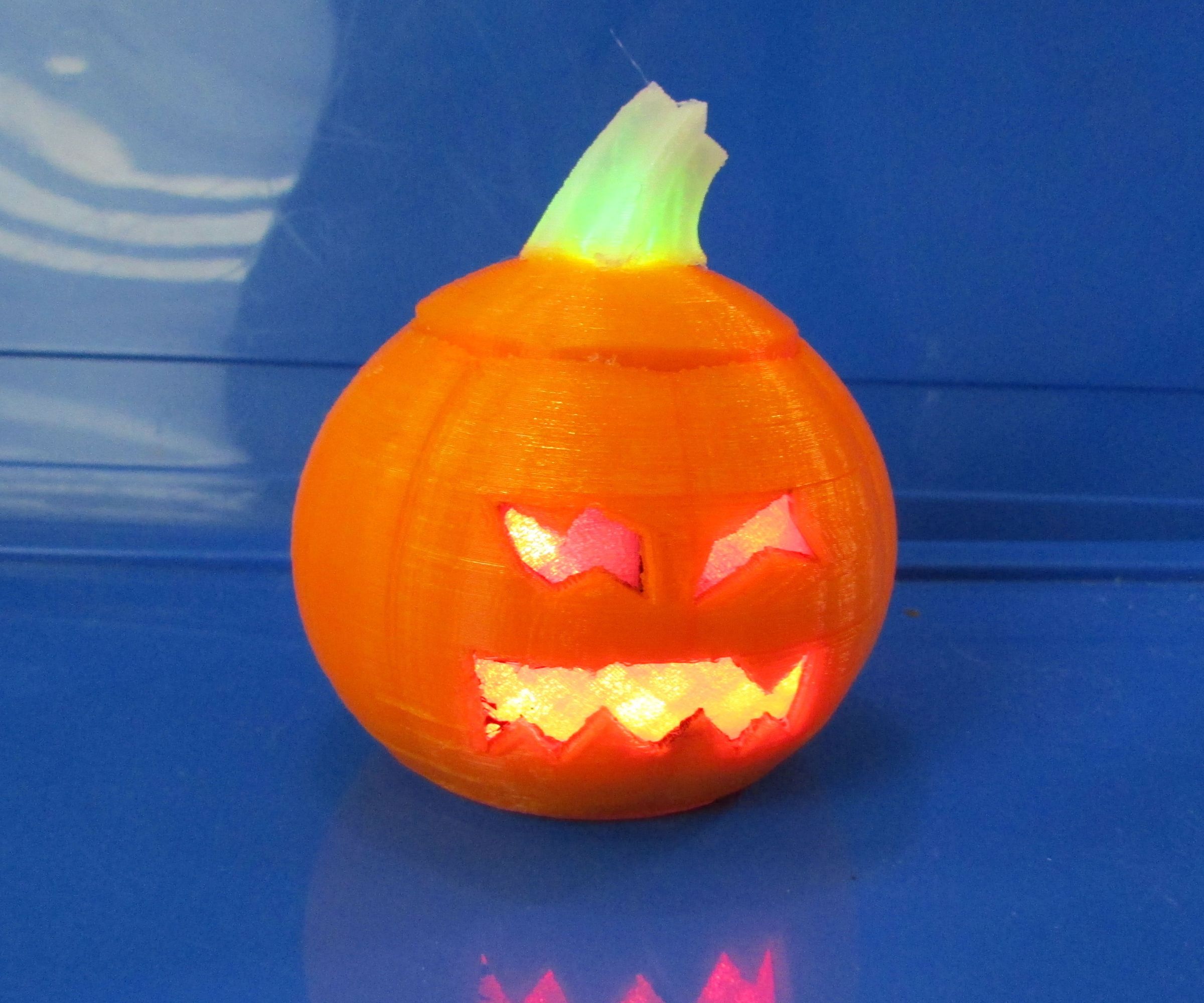 3D Printed LED Jack-O-Lantern 