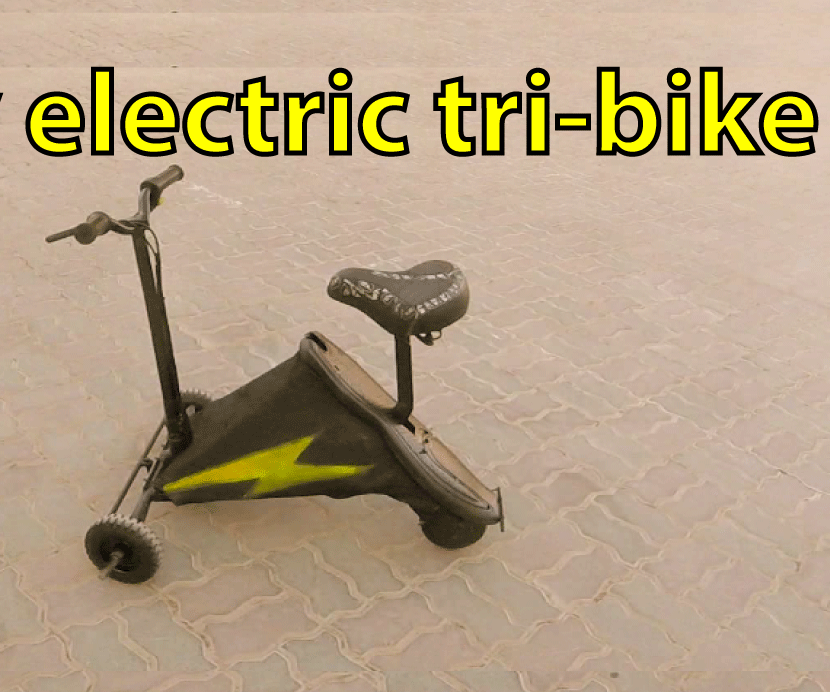 Electric Tri-bike From an Old Broken Scooter 