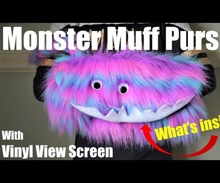 Monster Muff Purse With Vinyl View Screen